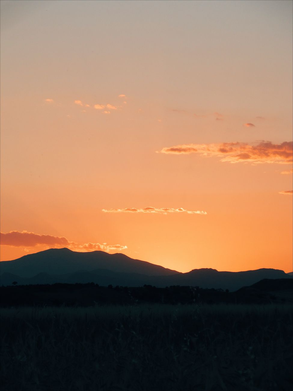 Paisaje de México al atardecer